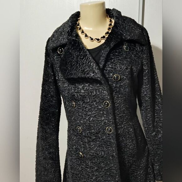 WHAT GOES AROUND COMES AROUND Black Coat Jacket S Anthropologie. GC - Picture 15 of 16